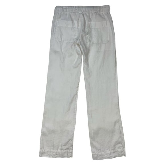James Perse Standard Linen Pants 1 S Small White - Picture 11 of 12